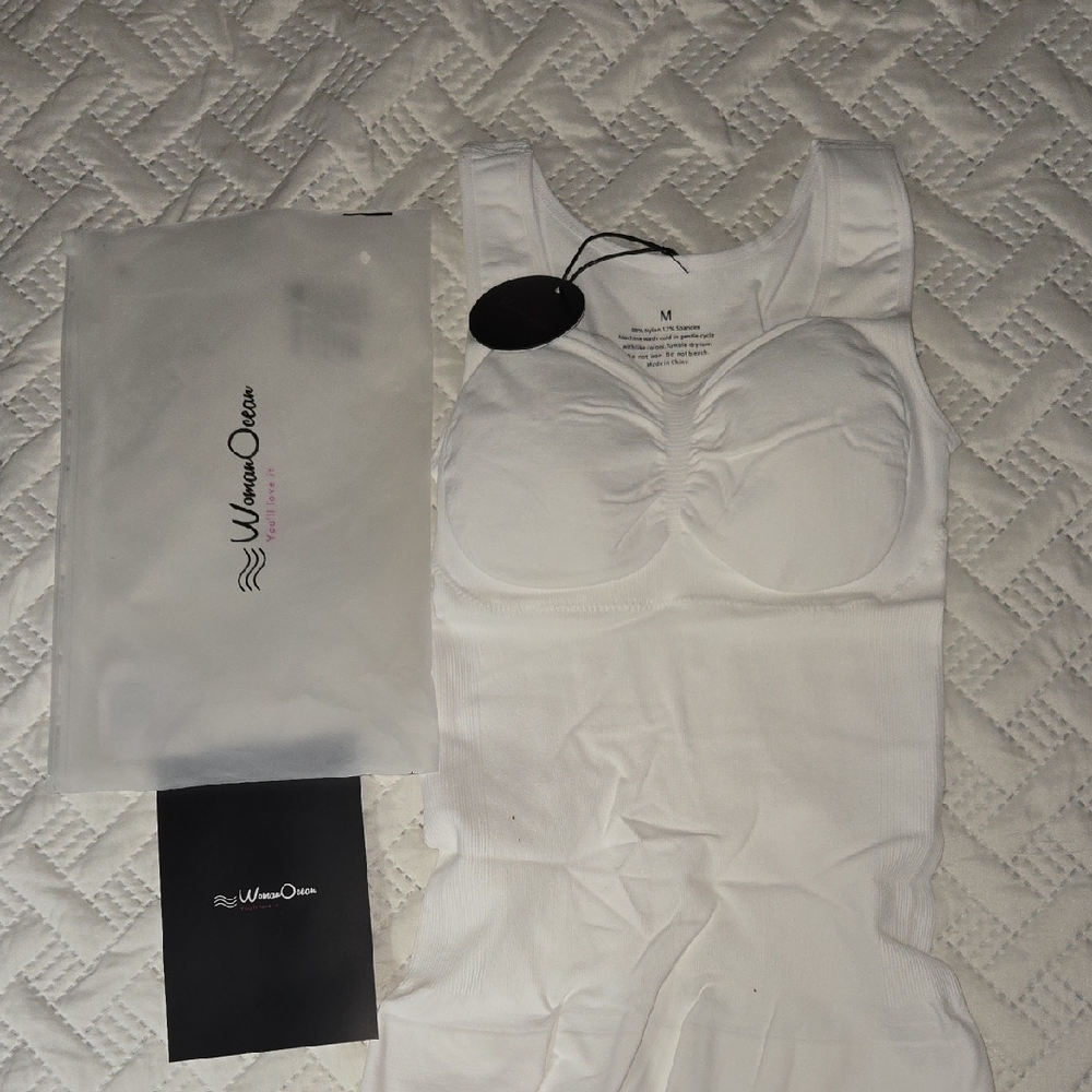 White Shapewear Tank Top